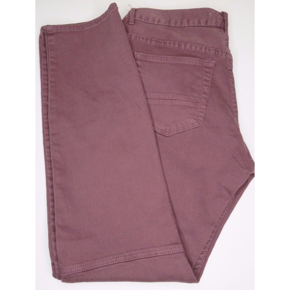 Bullhead Denim Co Pacsun Burgundy Skinny Slim Jeans Size 28 x 30